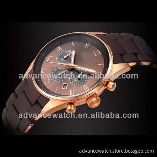 Best fashion stainless steel band chronograph men watches